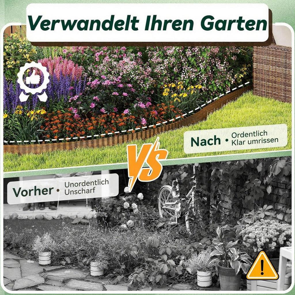 Garden Edging Border Yard Edging 32.8 FT Corrugated Flexible Fences For Wall Outdoor Driveway Gravel Flower Bed Pool Pathway