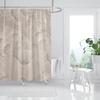 Rose Gold Shower Curtain Pink Gold Tropical Leaves Modern Luxury Bathroom Shower Curtains Fabric Bath Curtain Set with Hooks