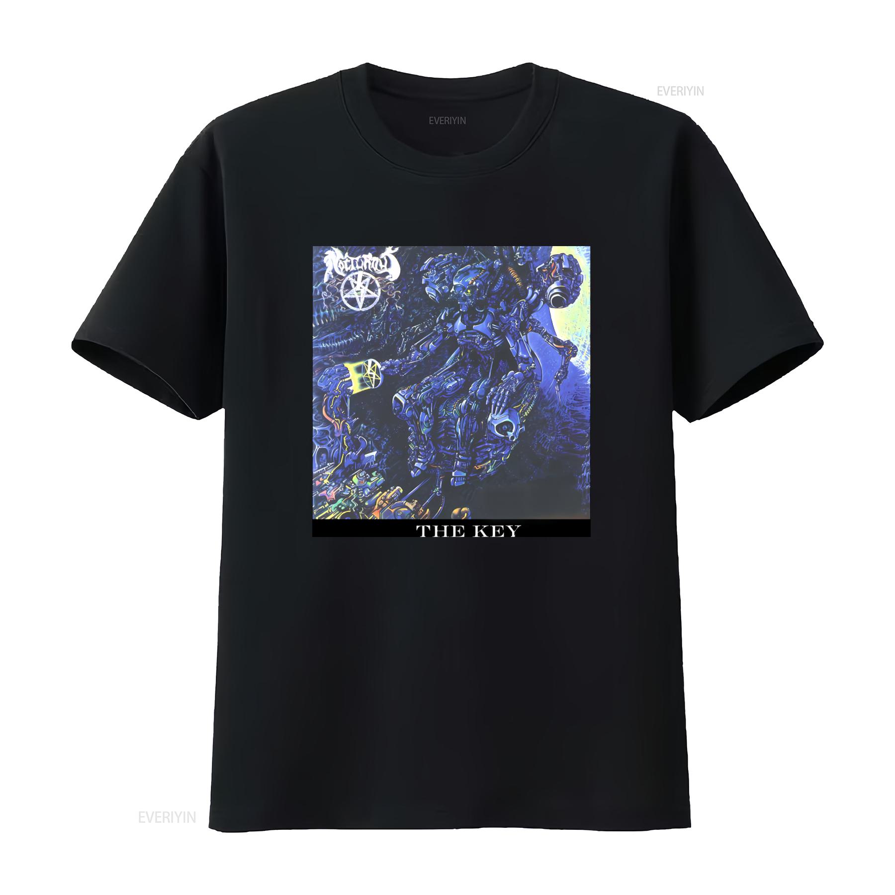 

Nocturnus The Key T shirt NEW OFFICIAL Sci Fi Robot Design vintage Washed Unisex designer clothes homme Top For Everyday Wear 4XL
