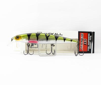 Jackall Magsquad 115SP Jerkbait Schwebender Köder HL Barsch (9157)
