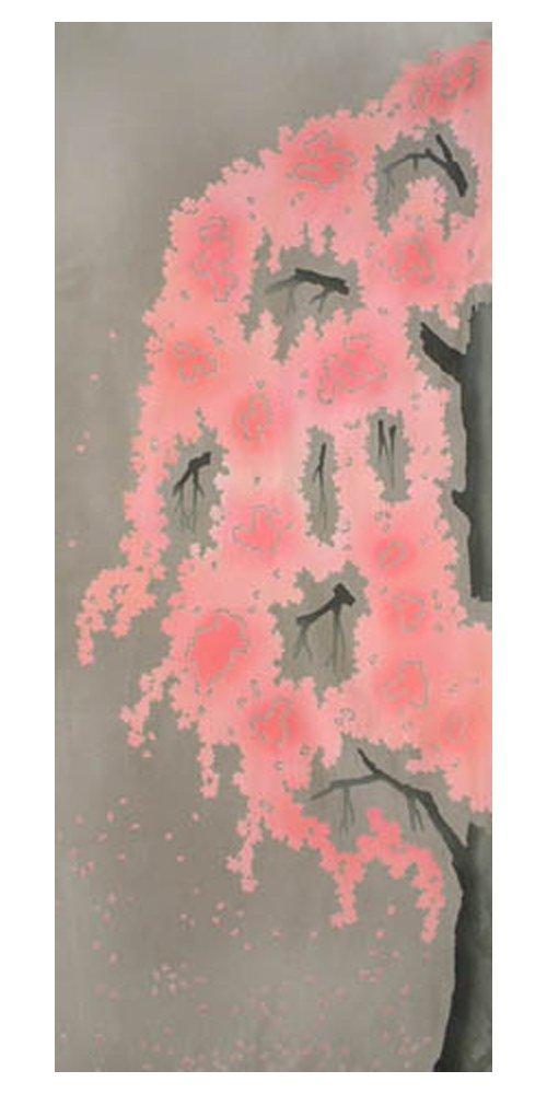 

Tenugui Hand Made in Takizakura Niwa-zome Towel, Chu-dyed, 100% Cotton, Japan,