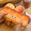 Wash Pouch Cartoon Toast Pencil Cases Bread Pencil Bag Student Stationery Box Cosmetic Bag