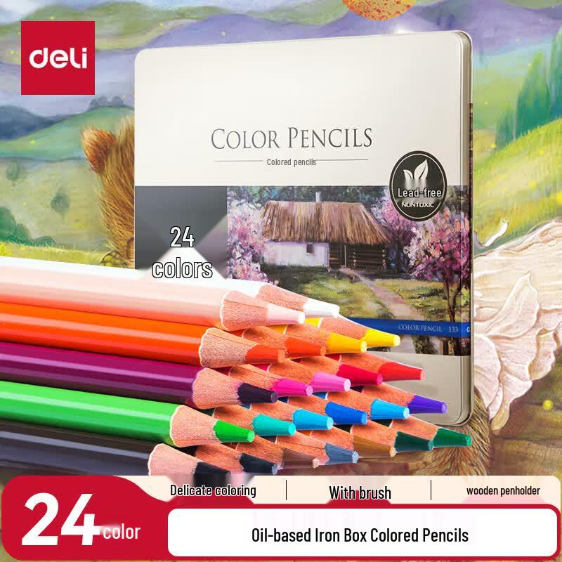 Deli Oil-Based Colored Pencils Set