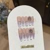 Purple Charm High-end Lavender Purple-toned Pure Handmade Gradient Side Light Cat Eye K9 Wearable Armor
