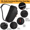 New Bike Trunk Bag Upgrade 900D 10L Large Capacity Anti-Tear Multi-Use Quick Install fixing Commuting outdoor Bicycle Accessory