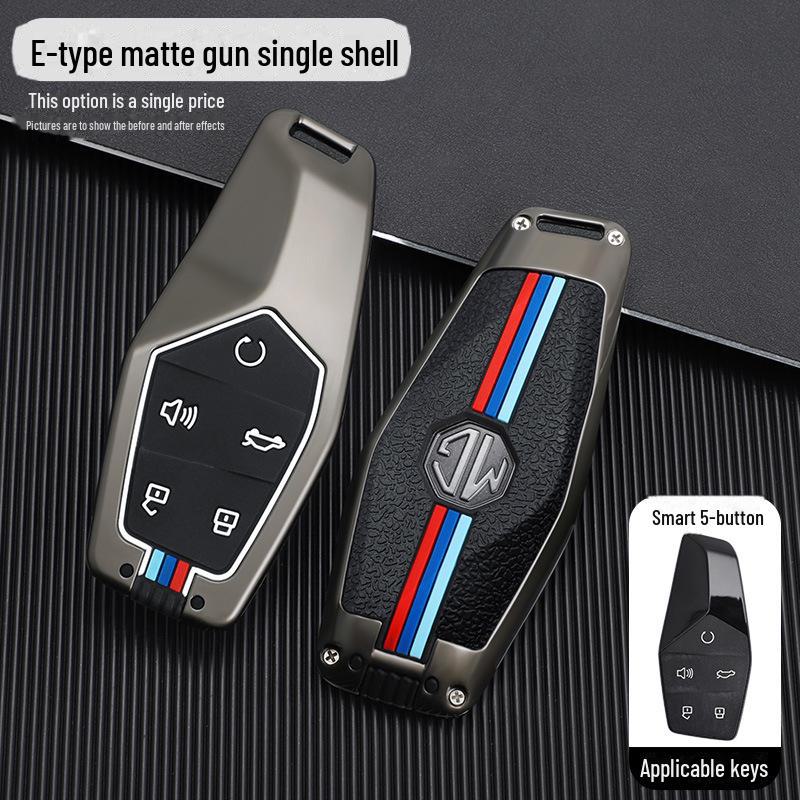 MG ONE 2022 Advanced Car Key Cover: Metal Shell Buckle for Men & Women Decor.
