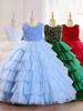 Girls' 2025 Summer Formal Piano Performance Dress - Stylish Backless Princess Gown for Children's Fashion Show