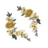 1 Pair Flower Embroidered Applique Patches Handmade Flower Embroidery Patches