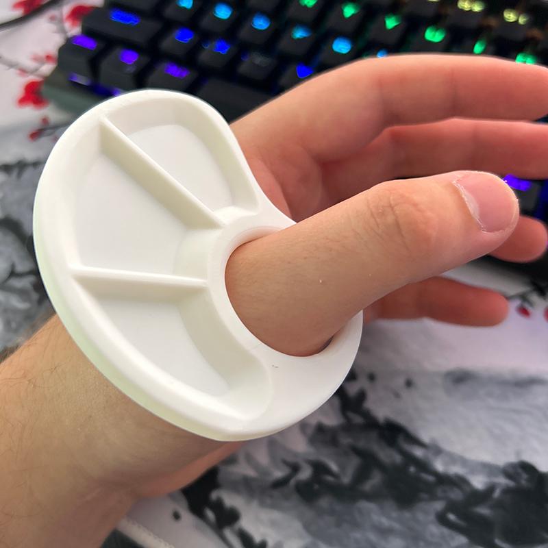 Ergonomická paleta na palec Malá paleta na barvy Hladká Pro umělce, Malování venku, Domácí řemesla a Školní výtvarné lekce
