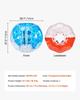 Inflatable Bumper Balls 2-Pack, 5FT/1.5M Body Sumo Zorb Balls for Teen & Adult, 0.8mm Thick PVC Human Hamster Bubble Balls for Outdoor Team Gaming