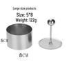 Positive Cold Dish Stainless Steel Cake Mold - Round Kitchen Decoration for Western Food Plating.