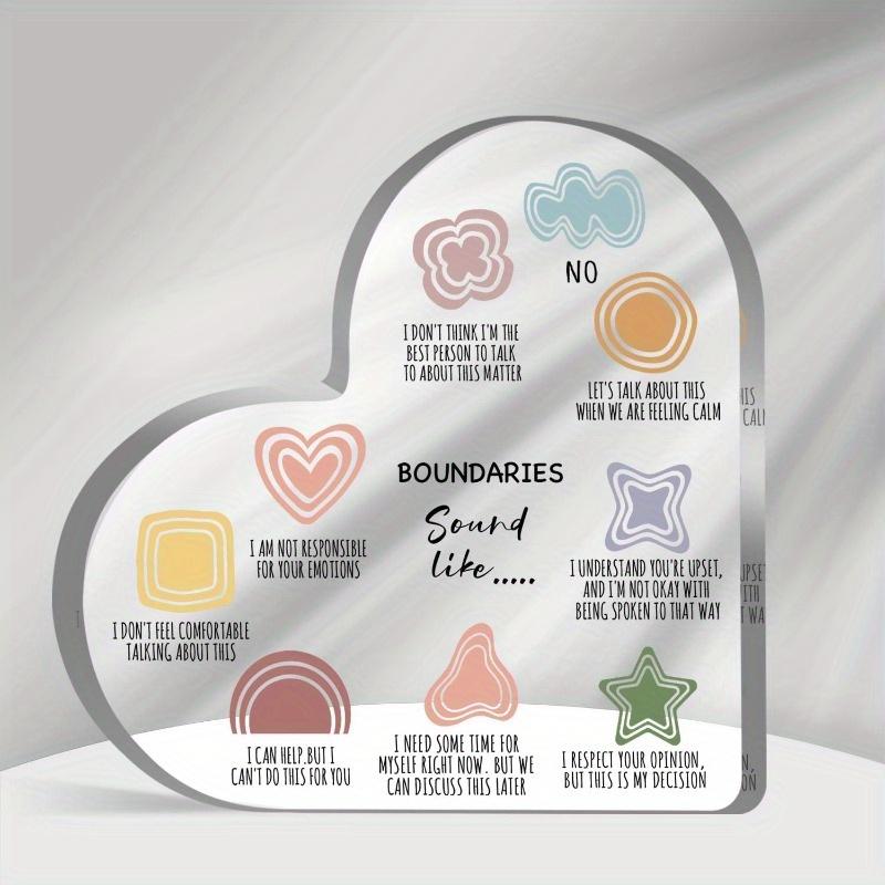 

Therapist Acrylic Desk Gift - Psychological Health Decor with Photography Utility чистый