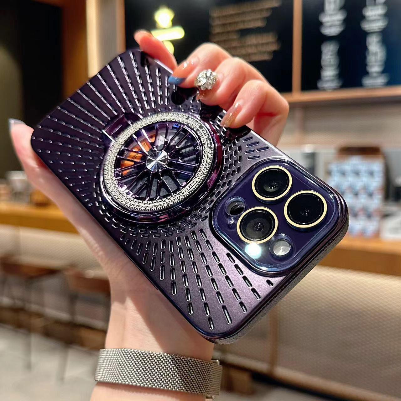 

Магнитная подставка с полым теплоотводом подходит для чехлов для телефонов Apple 16 15Pro, 14 матовых, 13 противоударных чехлов iPhone 12