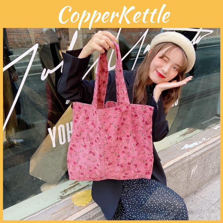 Elegant Pink Velvet Corduroy Tote Bag For Women Stylish Vintage Shoulder Bag Ideal For Use Everyday
