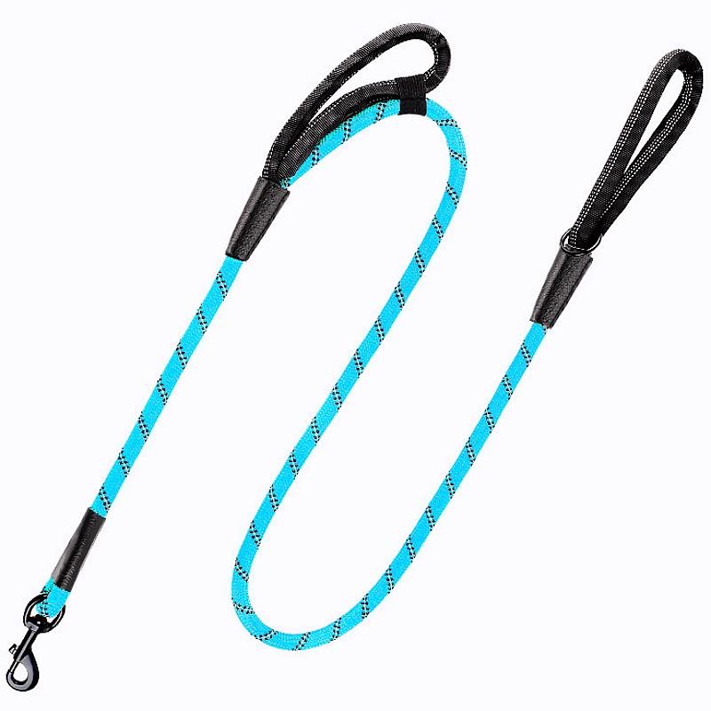 Dog Leash Reflective Dogs Leashes Double Leashes for Dog Walking Nylon Rope 150cm Comfortable Handle Dogs Leash Pet Chain Leads
