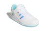 adidas Originals FORUM Iridescent Low Top Skateboard Shoes White Blue Children Aged 3 7 Years Old GZ8846