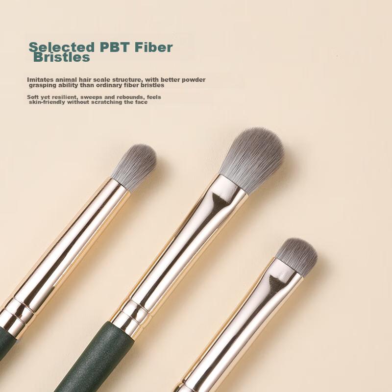 Huayang Eyeshadow Brush, 3 Pieces, Beginner-Friendly, Eyeshadow Blending, Skin-Friendly Makeup Brush, Soft Bristles
