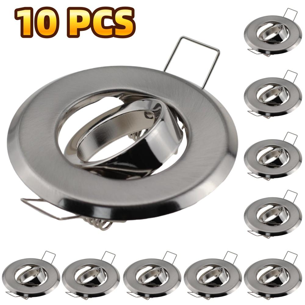 5/10 Pcs Led Ceiling Spotlight Bulbs Bracket MR11 Lampholder Recessed Lamp Fitting Round Source Lighting Indoor