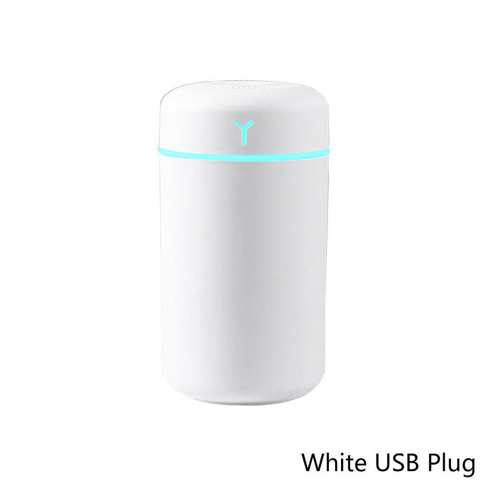 Přenosný 420ml zvlhčovač vzduchu Zvlhčovač aromatického oleje pro domácí auto USB rozprašovač chladné mlhy s barevným jemným čističem nočního světla