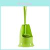 Toilet Brush Set With Long Handle Pvc Soft Bristles For Bathroom Cleaning And Hygiene