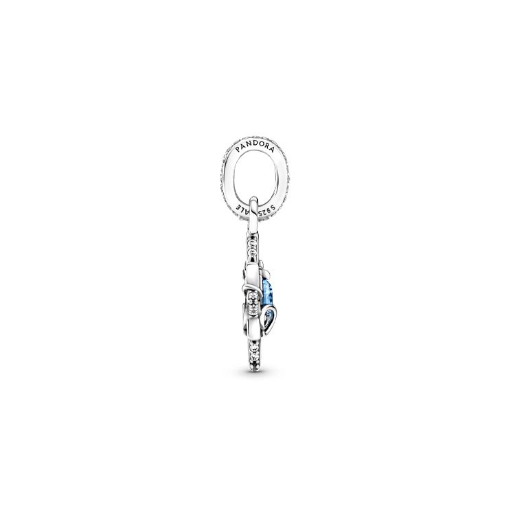 Pandora Disney Cinderella Star Pendant Women jewelry Blue Silver 399560C01
