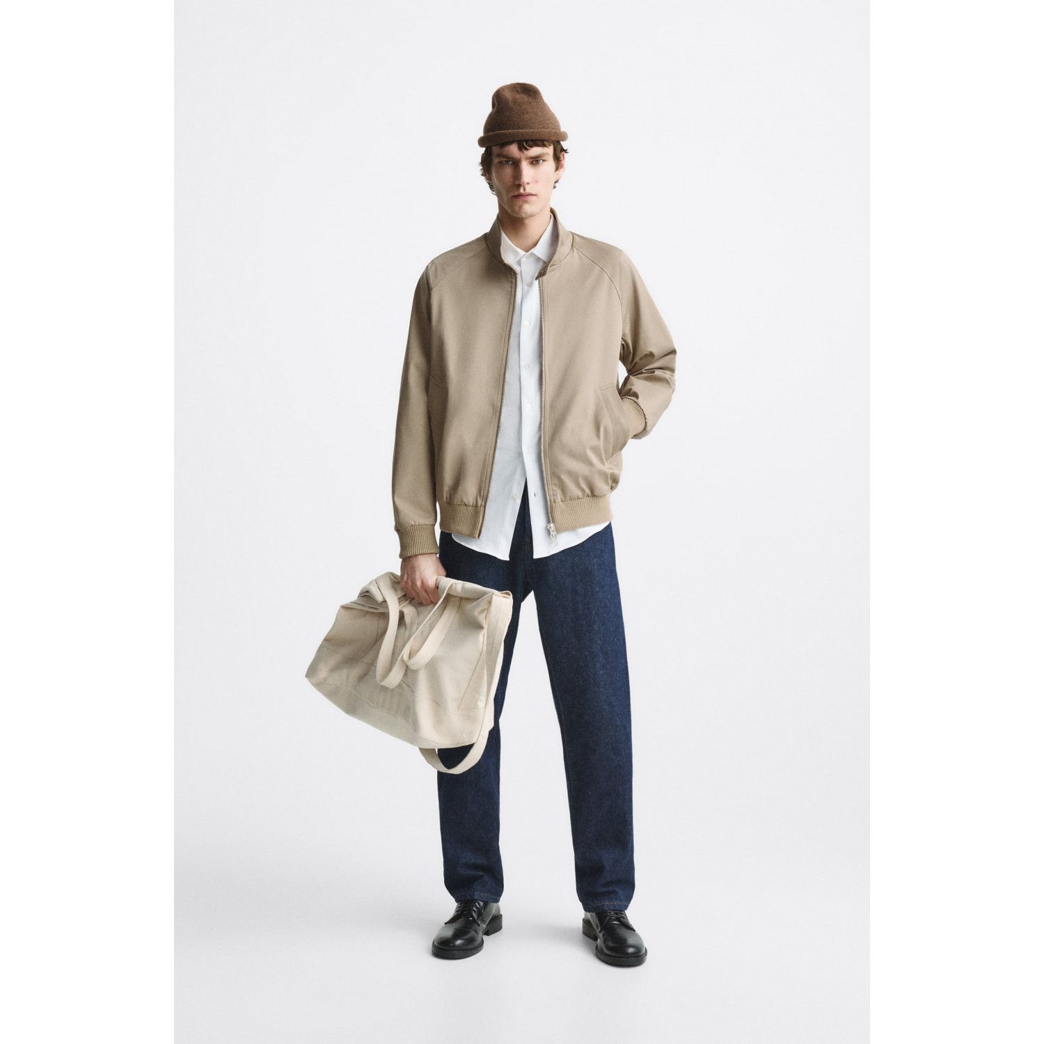 

BOMBER JACKET WITH HIGH NECK