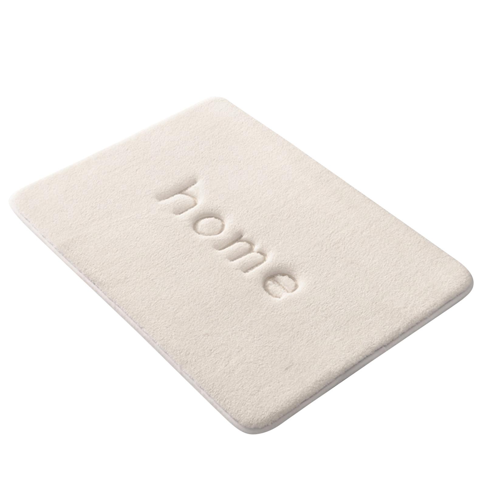 

Коврики для ванной комнаты 20 дюймов/50 см * 31,5 дюйма/80 см, коврик для ванной, нескользящий напольный коврик для ванной, моющийся коврик для ванной, мягкий ковер из микрофибры для душа One Size белый