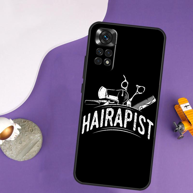 

Hairdresser Barber Scissors Case For Xiaomi Redmi Note 14 13 Pro 12 9 10 11 Pro 10S 11S 12S Redmi 14C 13C 10C 12C Cover Redmi Note 14 5G