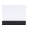 LED Book Light Transparent Panel Flat Reading Lamp with 3 Colors Dimmable and Timer Full Page Illumination Black Base