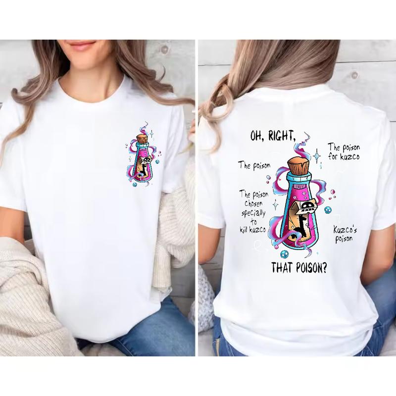 Two Sided Vintage Oh Right That Poison Unisex T-shirt, Poison Kuzco Shirt, The Emperor s New Groove Unisex T-shirt L