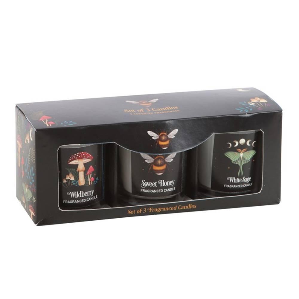 Something Different Dark Forest Trio Votive Candles (Pack of 3)