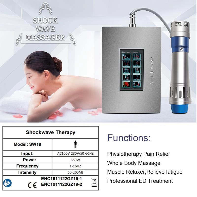 SW18 Portable Electric Shock Wave Therapy Pain Relief Massager