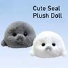 Sevimli Yumuşak Fok Peluş Anahtarlık Kawaii Fok Peluşları Hayvan Kolye Ucu Moda Dolgulu Bebek Anahtarlık Sırt Çantası Aksesuarları Araba Süsü