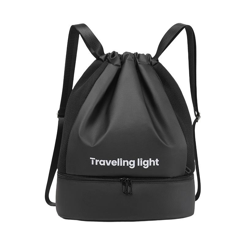 Membrane, Drawstring Fitness Backpack, Waterproof, Swimming Bag, Travel Storage Bag, Dry Wet Separation Bag, Backpack