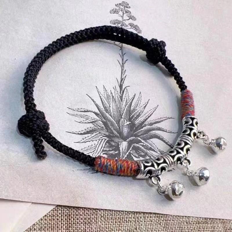 Sophisticated Black Thread Bracelet Artistic Handmade Design Perfect Couples For