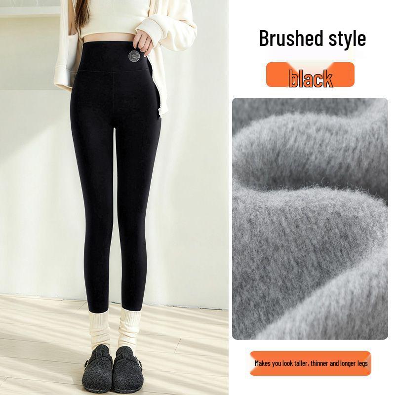 

Ultra-Thick Fleece-Lined Pineapple Velvet Leggings for Women, Seamless Body Shaping Warm Pants for Autumn/Winter 2025. Small (Suitable for 35-50 kg) High Waist Slim