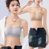 Strapless Seamless Bra for Women Breathable Ice Silk Beautiful Back Bra Anti-slip Gathering Bra Strapless Underwear Push Up Bra