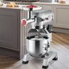 Commercial Stand Mixer, 20Qt Stainless Steel Bowl, 1100W 2 in 1 Multifunctional Electric Food Mixer with Meat Grinder & 3 Speeds, Dough Hook Whisk