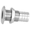 Water Drainage Plug Thru Hull Fitting 1in Outlet 316 Stainless Steel Corrosion Resistant for Marine Boat Yacht