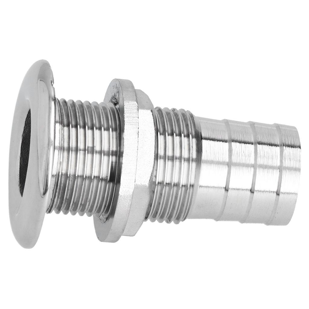 Water Drainage Plug Thru Hull Fitting 1in Outlet 316 Stainless Steel Corrosion Resistant for Marine Boat Yacht