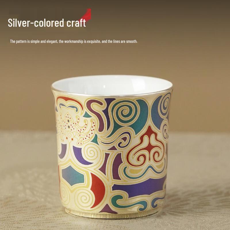 Dunhuang Style Gilded Silver Teacup