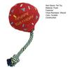 Pet Toy Chew-Resistant Interactive Sound Maker Birthday Balloon Plush Ball Toy Medium Large Dogs Party Decor