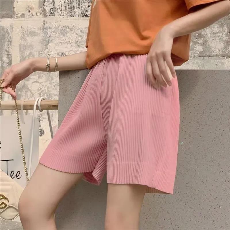 Sports Shorts Female Summer High Waist Student Loose Slimming Wide-leg Pants Women Loose Casual Five-point Pants