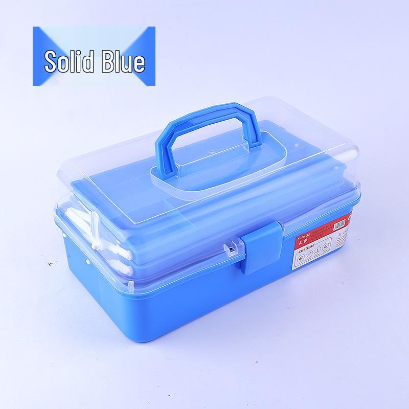 Three-Layer Brush & Tool Storage Box for Beginners - Multi-Functional Calligraphy & Painting Organizer for Colored Pencils