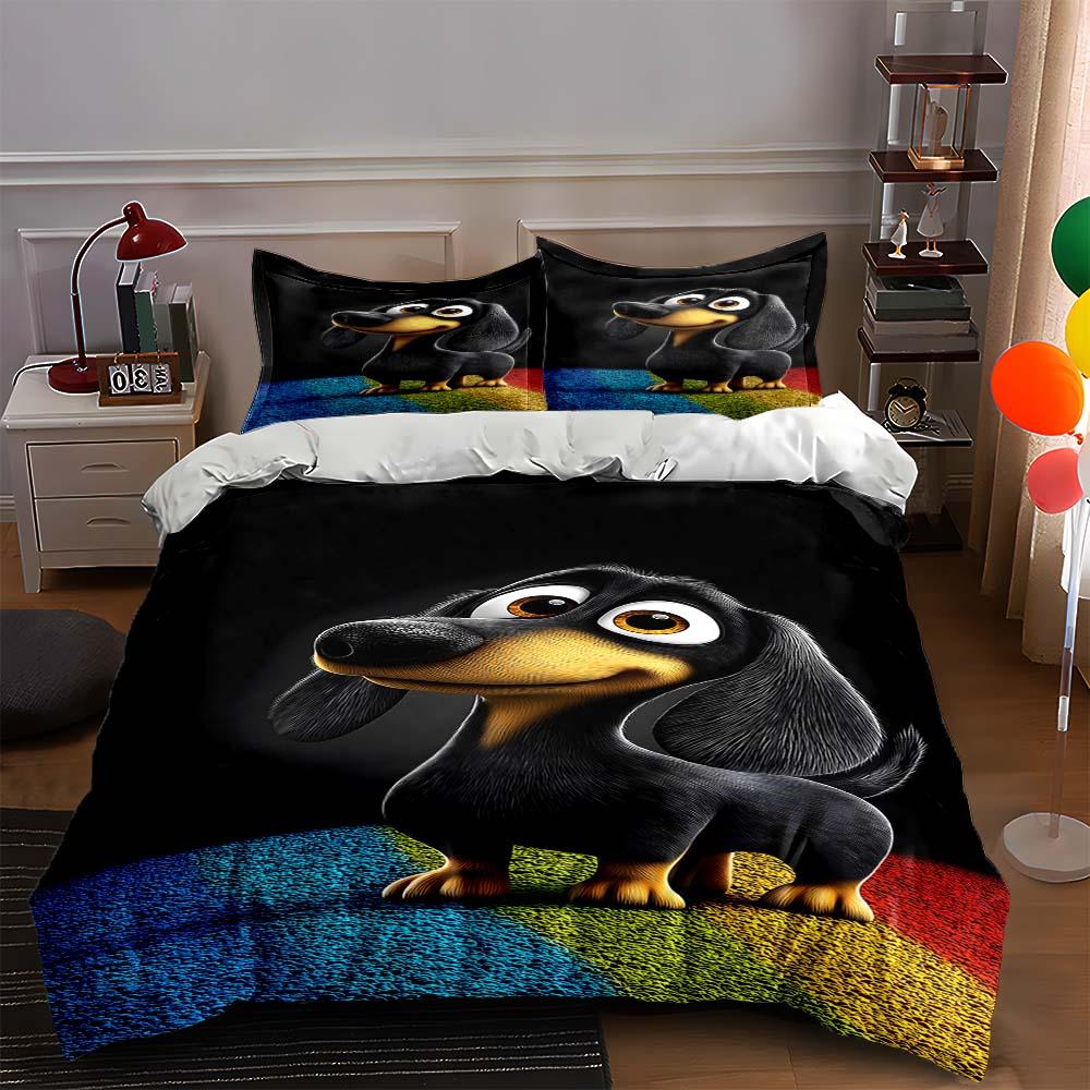 

Playful, colorful, animated. Bedding Duvet cover sets Duvet covers Pillowcases gifts (1 * Duvet Cover 2 * Pillowcases, without duvet insert) 135x200cm