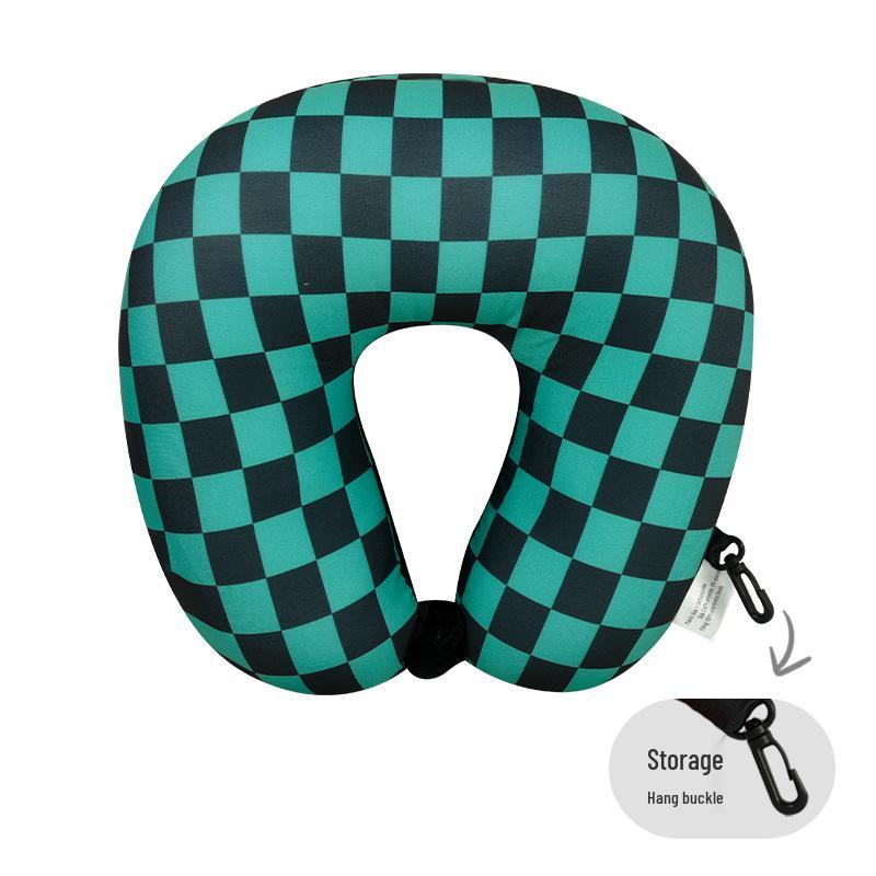 U-Shaped Foam Neck Pillow for Travel, Office Naps, and Car Support