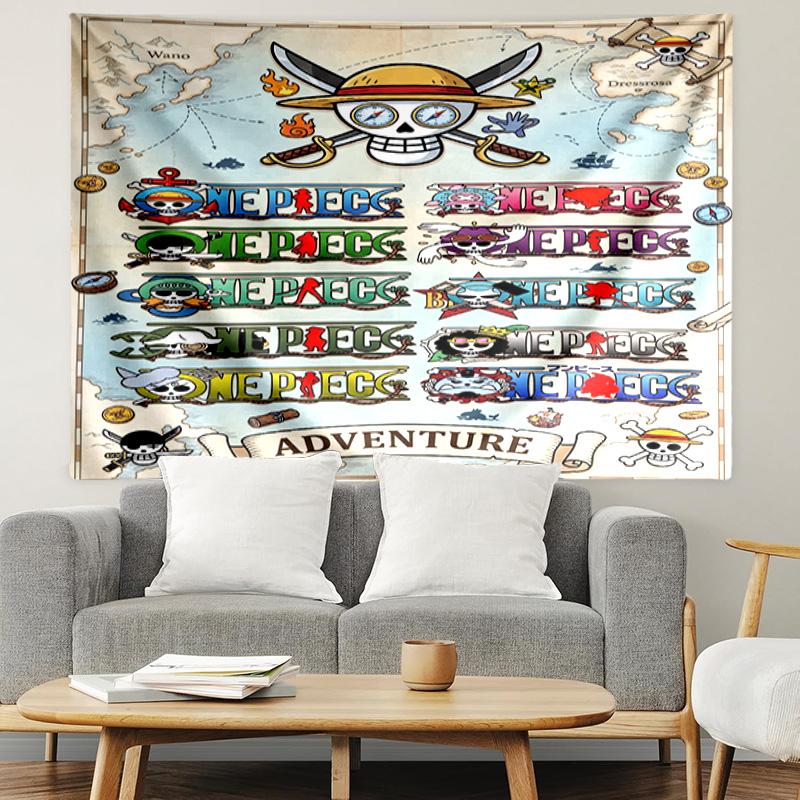 One Piece Print Tapestry, Lightweight Wall Hanging, for Bedroom, Dorm, Living Room, Home Art Decor, Birthday Christmas Gift for Friends
