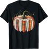 Vintage Book Pumpkin Autumn Fall Librarians Bookworm Teacher T-Shirt Unisex T-Shirt