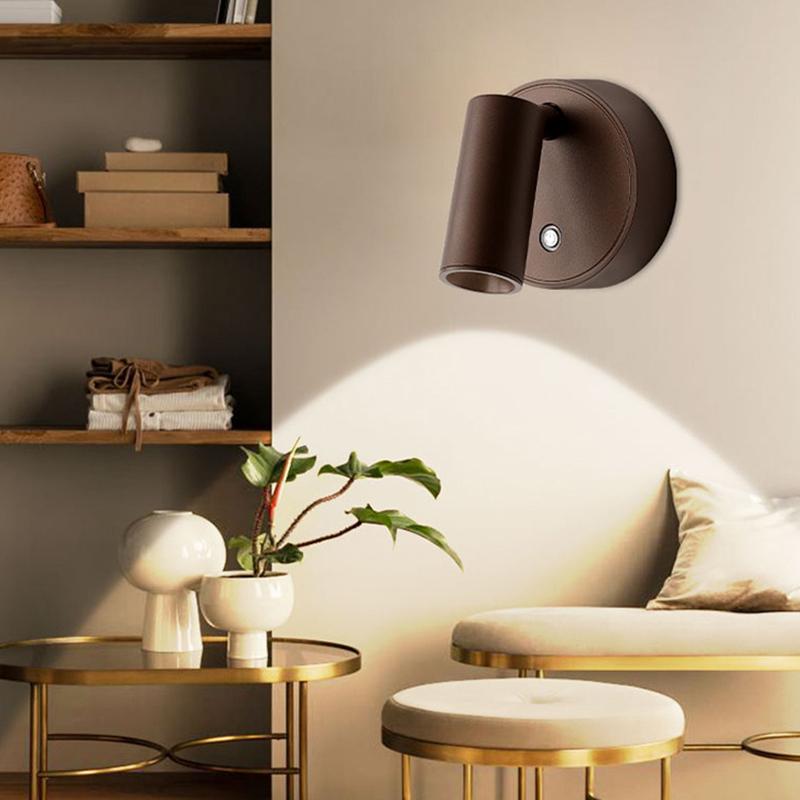 LED-Licht Magnetisch USB Wiederaufladbar Wandleuchte Strahler Kabellos Keine Verkabelung Kein Bohren Leselicht Schlafzimmer Nachttischleuchte
