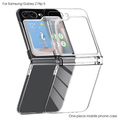 For Samsung Galaxy Z Flip7 Flip6 Flip5 ZFlip4 3 Zfold5 Moto RAZR 40 50 Ultra Xiaomi Pc Transparent Clear Shockproof Case Flip Folding Cover